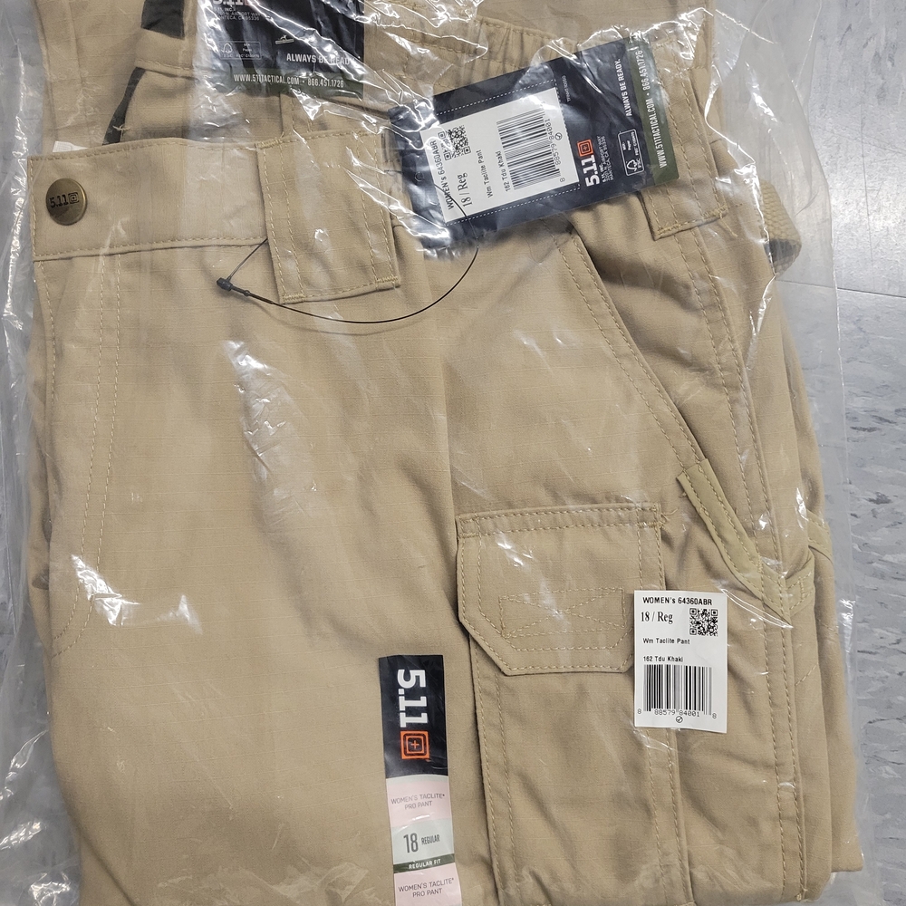 5.11 Tactical Women's Taclite Pro Pants in Tan Size 16, Size 18